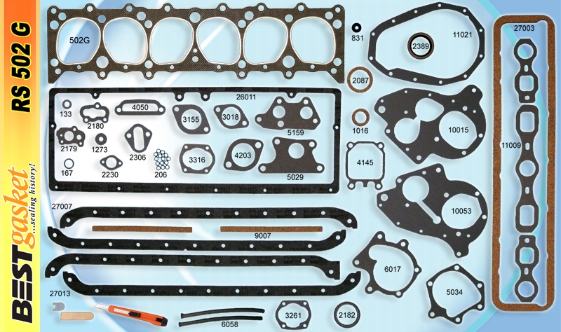 1937-1953 Chevrolet Engine Gasket Set RS 502G
