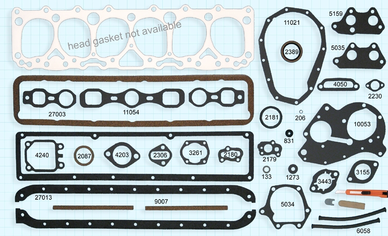 1950-1952 Chevrolet Engine Gasket Set RS 534C