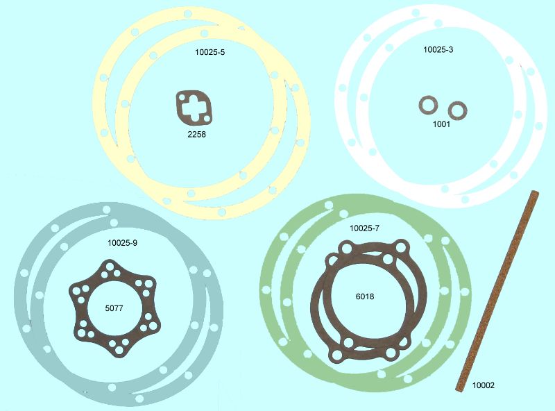 1932-1948 Ford Model B V8 Rear Axle & U-Joint Set 10051